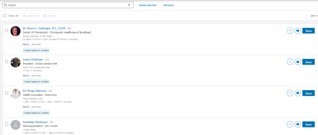 Healthcare Professionals Database