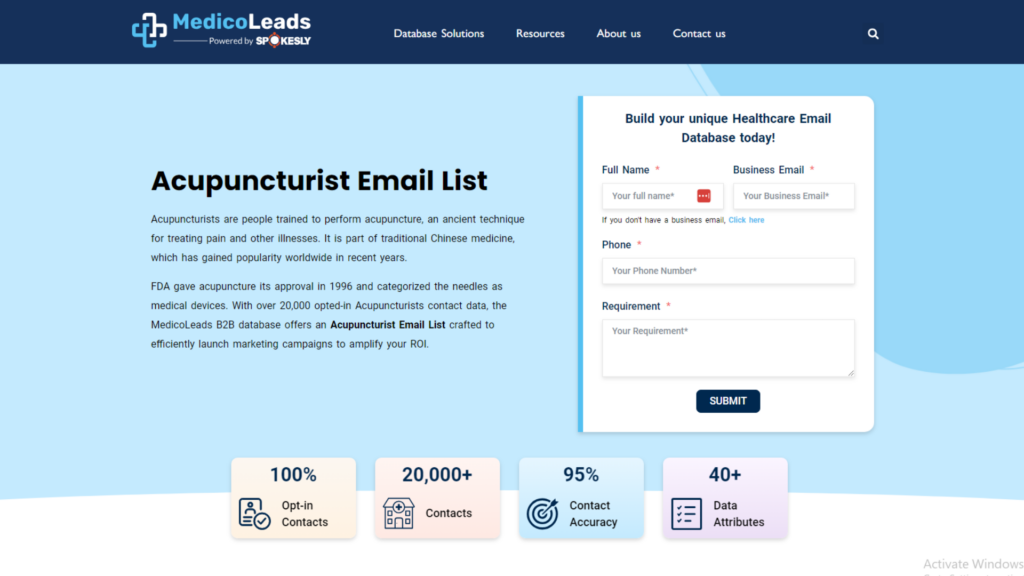 Leverage Healthcare Database Providers 