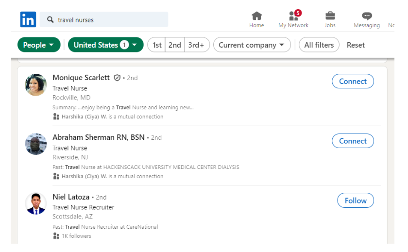 email list of registered travel nurses