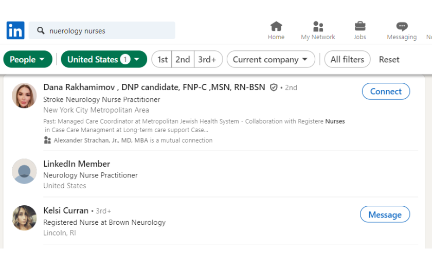 neurology nurse mailing list