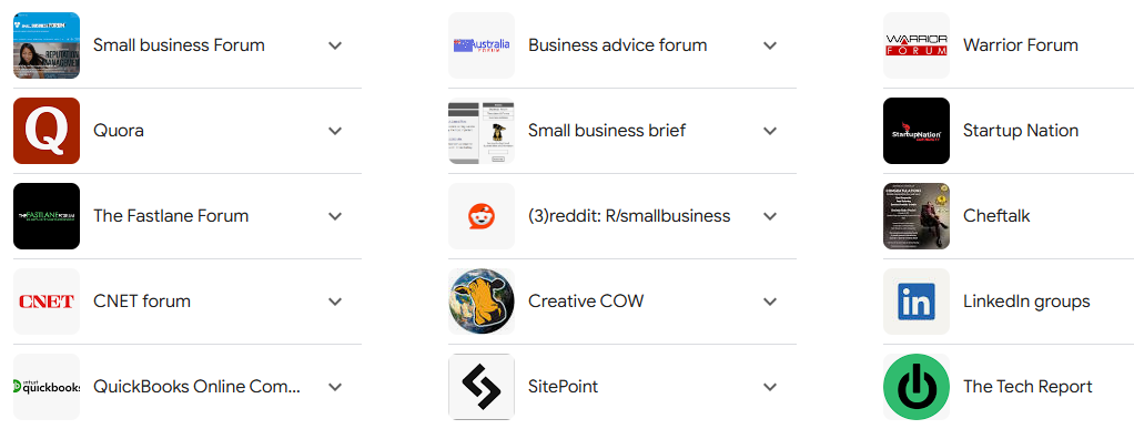 industry forums & groups