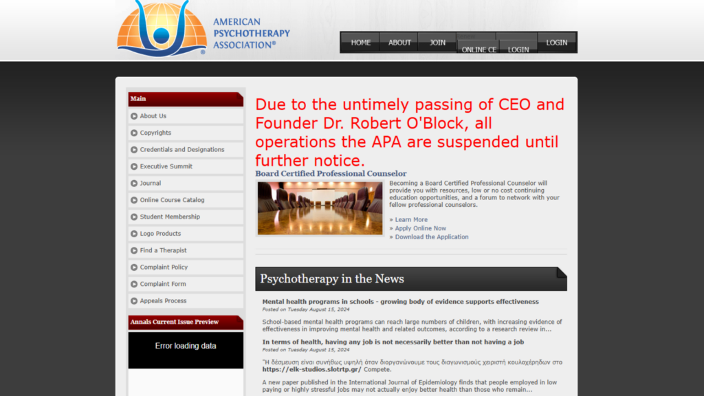 Professional Associations and Societies