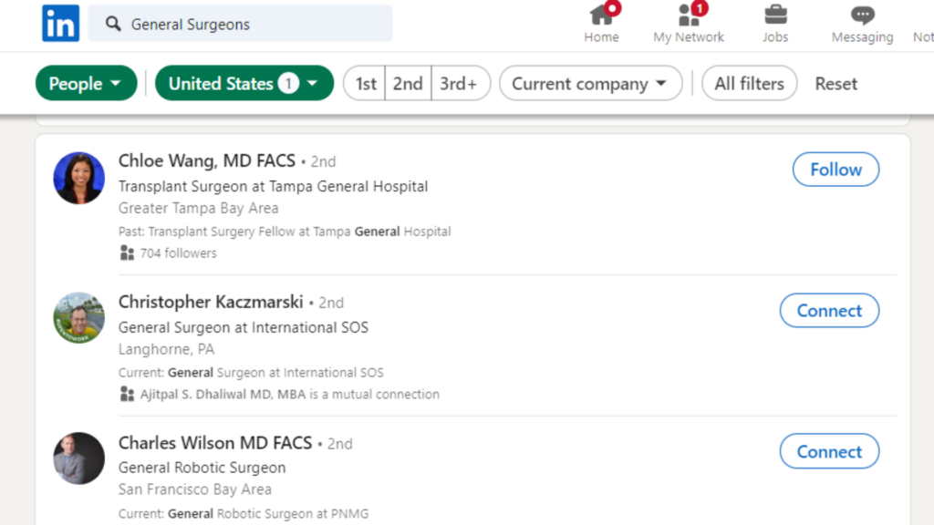 Use LinkedIn for Direct Connections with General practitioners