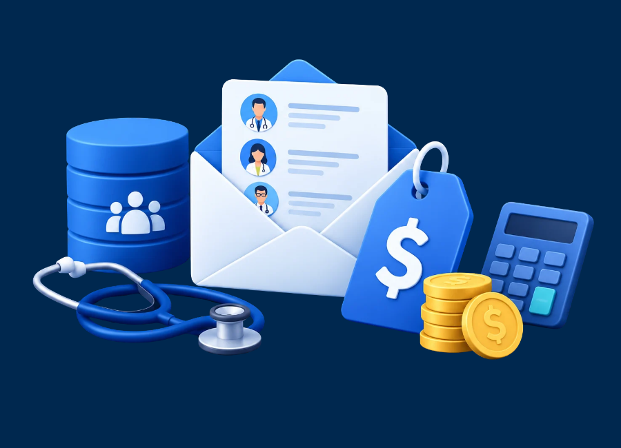 Healthcare Email List Pricing: What Top Providers Charge Per Contact